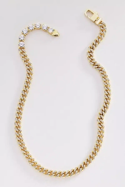 Melinda Maria Pavé Julian Loves Diamonds Necklace In Gold