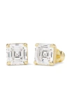 Melinda Maria Queen Cubic Zirconia Stud Earrings In Neutral