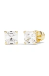 Melinda Maria Queen Cubic Zirconia Stud Earrings In Gold