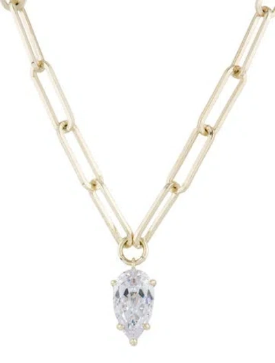 Pre-owned Melinda Maria Samantha Teardrop Drop Necklace, 22.5" In Multi