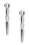Melinda Maria Serpent Drop Earrings In Silver