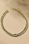 Melinda Maria Serpent Herringbone Collar Necklace In Gold