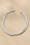 Melinda Maria Serpent Herringbone Collar Necklace In Metallic