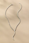 Melinda Maria Serpent Lariat Necklace In Metallic