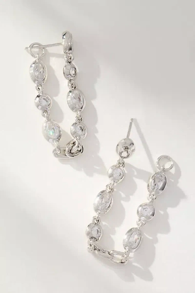 Melinda Maria She's A Boss Soft Hoop Earrings In Metallic