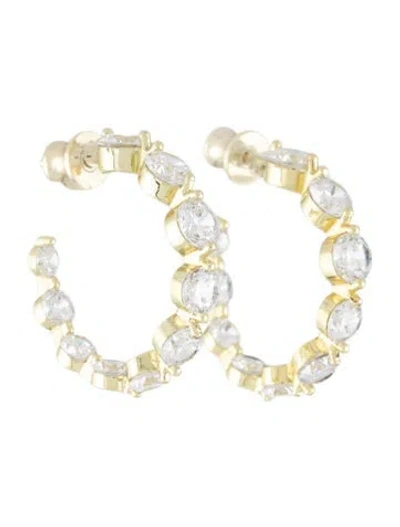 Pre-owned Melinda Maria She's An Icon Hoop Earrings In Multicolor