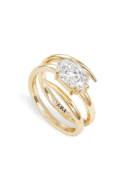 Melinda Maria She's On Point Lasso Wrap Ring In Gold