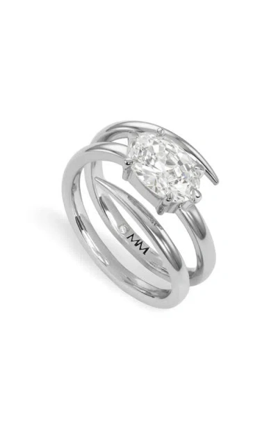 Melinda Maria She's On Point Lasso Wrap Ring In Metallic