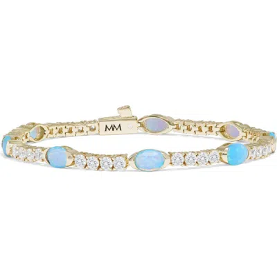 Melinda Maria The Maven Tennis Bracelet In Gold