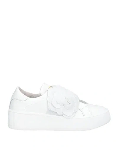 Méliné Woman Sneakers White Size 8 Leather