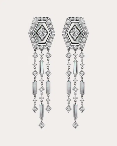 Melis Goral Women's Cascade Drop Earrings In Silver
