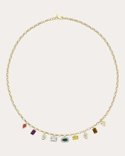 Melis Goral Women's Chakra Station Necklace In Gold