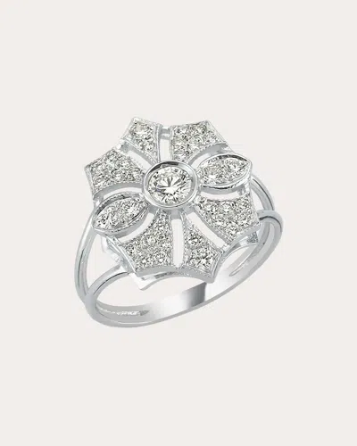 Melis Goral Women's Flower Ring In Silver