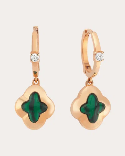Melis Goral Women's Reverie Hoop Drop Earrings In Green