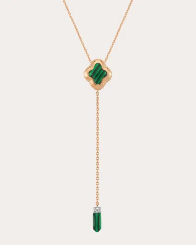 Melis Goral Women's Reverie Lariat Necklace In Green