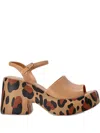 Melissa 90mm Lina Leopard-print Platform Sandals