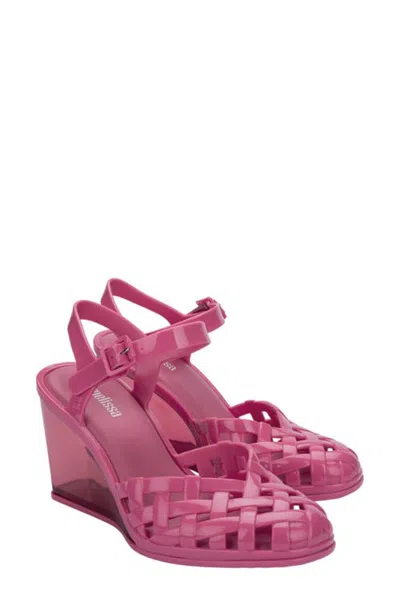 Melissa Agata Wedge Sandal In Pink