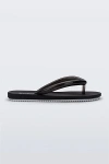 Melissa Airflow Flip Flop Sandal In Black/white, Women's At Urban Outfitters