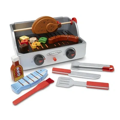 Melissa & Doug 24 Piece Rotisserie And Grill Barbecue Play Food Set In Multi