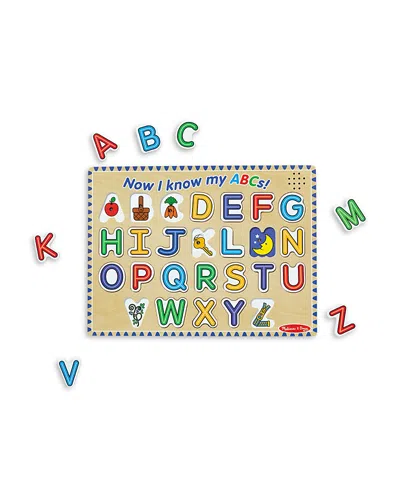 Melissa & Doug Alphabet Sound Puzzle - 26 Pieces - Ages 2+ In Brown