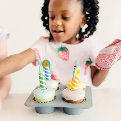 Melissa & Doug Bake And Decorate Baking Set In Blue;gray;red