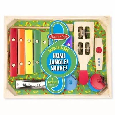 Melissa & Doug Band-in-a-box Hum! Jangle! Shake! Musical Instrument In Multi