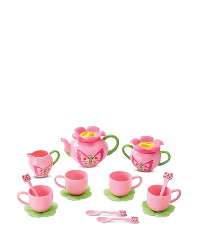 Melissa & Doug Bella Butterfly Tea Set - Ages 6+ In Pink