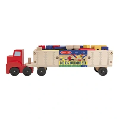 Melissa & Doug Big Rig Building Set Building Blocks In Multi