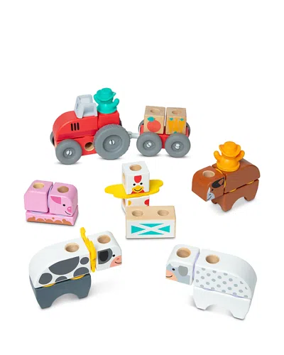 Melissa & Doug Blockables Farm Play Set - Ages 2+ In Multi