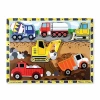 Melissa & Doug Construction Chunky Puzzle 7-pc. Non-toxic Board Game In Multi