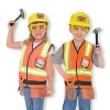 Melissa & Doug Construction Worker Role Play Costume Set Unisex Dress Up Costume In Green