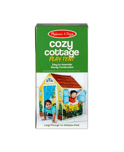 Melissa & Doug Cozy Cottage Play Tent In Multicolor