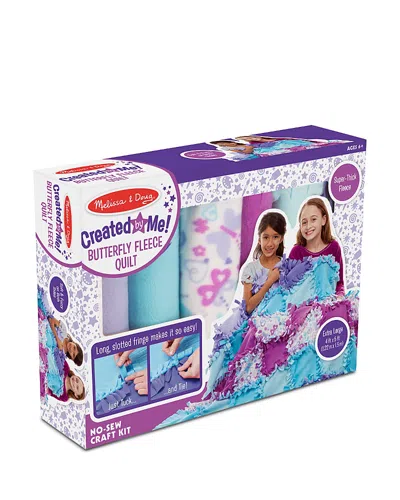 Melissa & Doug Created By Me Butterfly Fleece Quilt In Multi