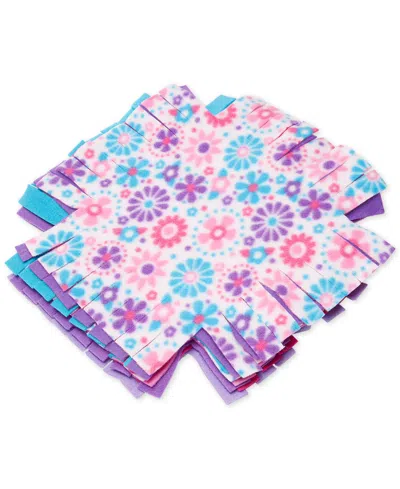 Melissa & Doug Created By Me Flower Fleece Quilt No-sew Craft Kit In Multi