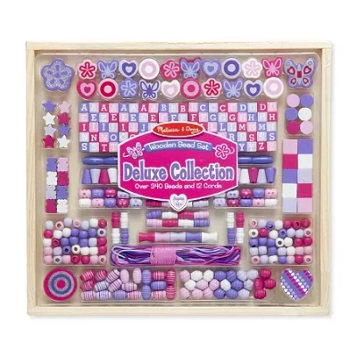 Melissa & Doug Deluxe Collection - Wooden Bead Set In Multi