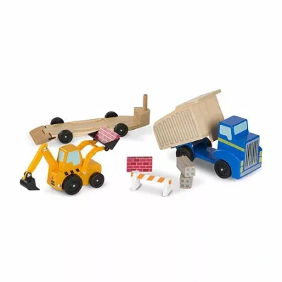 Melissa & Doug Dump Truck & Loader Interactive Toy In Multi