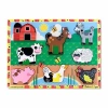 Melissa & Doug Farm Chunky Puzzle 9-pc. Non-toxic Board Game In Multi