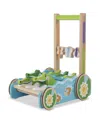 Melissa & Doug First Play Chomp And Clack Alligator Wooden Push Toy And Activity Walker In Multi