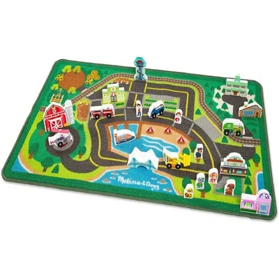 Melissa & Doug Green/brown/blue Playmat In Multi