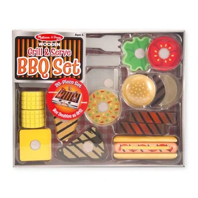 Melissa & Doug Grill And Serve Appliance Set In Gray;red;yellow