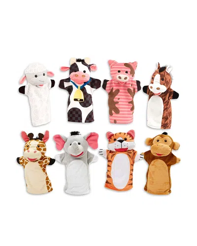 Melissa & Doug Hand Puppet Bundles - Farm & Zoo Friends - Ages 2+ In Multi