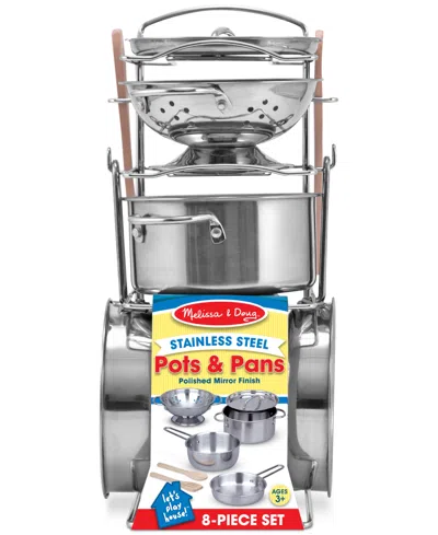 Melissa & Doug Kids' 8-piece Pots & Pans Play Set In One Color