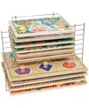 Melissa & Doug Kids' Deluxe Wire Puzzle Rack In Multi