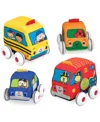 Melissa & Doug Kids' Pull-back Vehicle Toys In Multi