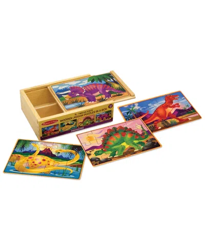 Melissa & Doug Kids Toy, Dinosaurs Puzzles In A Box In Multi