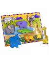 Melissa & Doug Kids Toy, Safari Chunky Puzzle In Multi