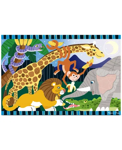 Melissa & Doug Kids Toy, Safari Social 24-piece Floor Puzzle In Multi