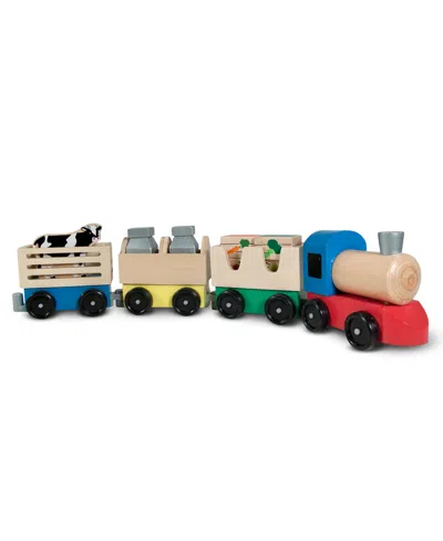 Melissa & Doug Kids Toys, Farm Train In Multi