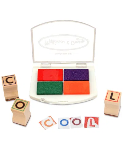 Melissa & Doug Kids Toys, Kids Alphabet Block Stamp Set In Multi