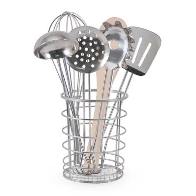 Melissa & Doug Let's Play House Stir And Serve Cooking Utensil Set In Silver